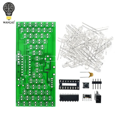 5V Electronic Hourglass DIY Kit Funny Electric Production Kits Precise With LED Lamps Double Layer PCB Board 84*40mm