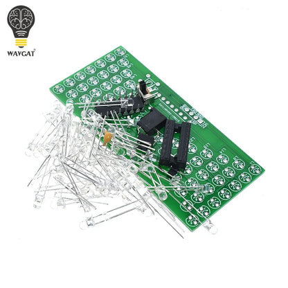 5V Electronic Hourglass DIY Kit Funny Electric Production Kits Precise With LED Lamps Double Layer PCB Board 84*40mm