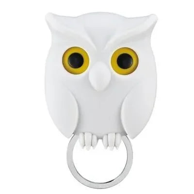 1/3pcs Scary Night Owl Magnetic Key Hooks Adhesive Hold Keychain Key Hanger Will Open Eyes Wall Decorative Hook for Kitchen Home