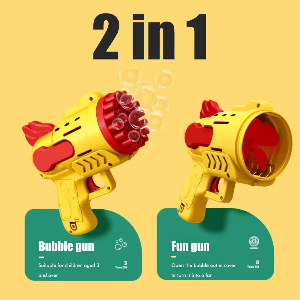 29 Holes Rocket Bubble Gun Bubble Toys Children Gifts Electric Bubbles Machine with Led Light Outdoor Summer Toys for Kids Girls