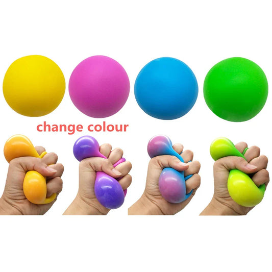 Colorful Vent Ball Safe Squeeze Fidget Toy Adorable Anti-stress Ball TPR Colored Vent Ball Toy Squeezing Toys Relieve Stress