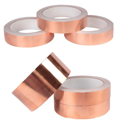 DIY Copper Foil Tape EMI Shielding Doubel Side Conductive Repair Adhesive Tape Snail