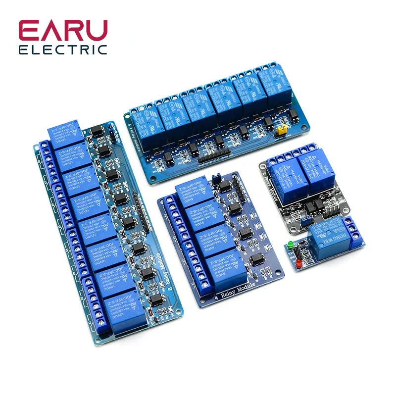 5V 12V 24V Relay Module With Optocoupler Relay Output 1 2 4 6 8 16Way Relay Module For Arduino PLC Automation Equipment Control