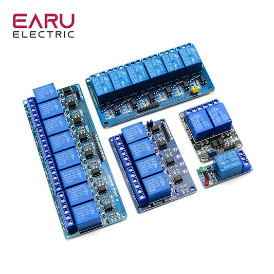 5V 12V 24V Relay Module With Optocoupler Relay Output 1 2 4 6 8 16Way Relay Module For Arduino PLC Automation Equipment Control