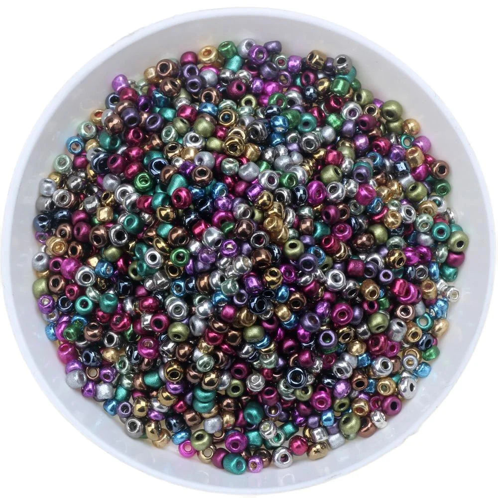 1000pcs 2mm Lacquer That Bake Charm Czech Glass Seed Beads DIY Bracelet Necklace Earring Spacer For Jewelry Making Accessories